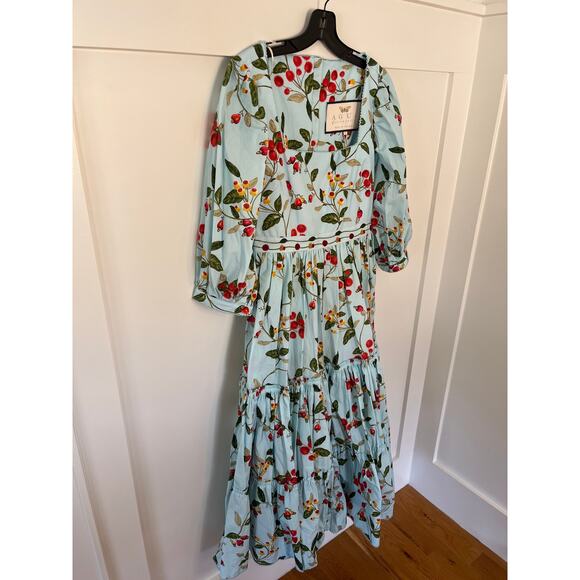 Agua Aguabendita Miel Floral Multi Size Medium Cotton Printed Midi - Picture 3 of 6